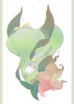  chromatic_aberration commentary_request creatures_(company) crying falling flower game_freak gen_5_pokemon grey_eyes hideko_(l33l3b) highres lilligant looking_at_viewer nintendo no_humans one_eye_closed pokemon pokemon_(creature) red_flower simple_background solo tears upside-down white_background 
