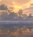  clouds cloudy_sky commentary_request horizon no_humans ocean original outdoors reflection scenery signature sky sunset yk_funa 