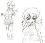  biting mizuhashi_parsee monochrome morino_harifu thumb_biting touhou voodoo yandere 