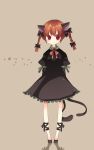  bow bowtie braid cat_ears cat_tail dress fang hair_ribbon hair_ribbons kaenbyou_rin multi_tail multiple_tails red_eyes red_hair redhead ribbon ribbons tail touhou twin_braids twintails yuhiko 