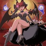  bare_shoulders bat_wings bow braid bustier candy cat_ears cat_tail collar costume crossed_legs demon_girl elbow_gloves feet flx from_below gloves hair_ribbon hair_ribbons halloween heart kaenbyou_rin lingerie multi_tail multiple_tails panties red_eyes red_hair redhead ribbon ribbons sitting socks solo tail touhou twin_braids twintails underwear vampire wheelbarrow wings wink 