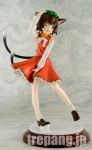  brown_eyes brown_hair cat_ears cat_tail chen earrings figure hat jewelry multiple_tails photo short_hair tail touhou wink 