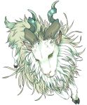  goat green_eyes hooves horns murata_(pixiv49763) no_humans pixel_art 