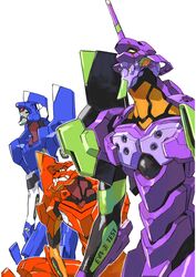  eva_01 eva_02 highres katou_haruaki mecha neon_genesis_evangelion 