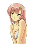  blush breasts cleavage hairband hayate_no_gotoku! katsura_hinagiku minazuki_honoo pink_hair swimsuit yellow_eyes 