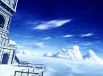  clouds day highres mks no_humans original outdoors railing sky stairs 