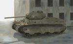  building caterpillar_tracks day ground_vehicle military military_vehicle motor_vehicle no_humans saigawa t1_heavy_tank tank world_of_tanks 