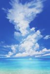  boat clouds day derivative_work hatsuame highres no_humans ocean outdoors scenery sky summer watercraft 