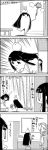  4koma :x animal animal_on_head bamboo bamboo_forest basket braid bunny_on_head bunny_tail carrot_necklace carrying cleaning comic commentary_request duster faucet forest greyscale hat highres houraisan_kaguya inaba_tewi long_hair monochrome nature nurse_cap on_box on_head plate rabbit short_sleeves single_braid skirt smile speed_lines table tail tani_takeshi touhou towel translation_request very_long_hair yagokoro_eirin yukkuri_shiteitte_ne 