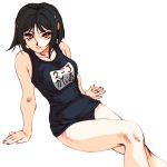  hisahiko katia katia_grineal one-piece_swimsuit orange_eyes school_swimsuit short_hair super_robot_wars super_robot_wars_judgement swimsuit 