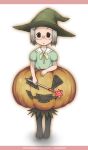  glasses halloween hat ichigo_mashimaro jack-o'-lantern jack-o-lantern kuro_(pixiv122395) pumpkin sakuragi_matsuri silver_hair witch_hat xxkuroxx 