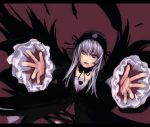  arms_spread bad_id dress frills hairband outstretched_arms purple_eyes rozen_maiden silver_hair spread_arms suigintou violet_eyes wings 