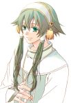  green_eyes green_hair hair_tubes ion male smile tales_of_(series) tales_of_the_abyss white_background 