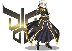  1girl ahoge armor armored_dress artoria_pendragon_(all) black_dress black_ribbon blonde_hair braid buti-yu crossover dress eyebrows_visible_through_hair fate/stay_night fate_(series) french_braid gauntlets hair_bun highres kamen_rider kamen_rider_kuuga kamen_rider_kuuga_(series) looking_at_viewer ribbon rider-tan saber_alter solo yellow_eyes 