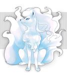  alolan_form alolan_ninetales blue_eyes blue_fur creatures_(company) fox game_freak gen_1_pokemon multiple_tails ninetales nintendo no_humans pokemon pokemon_(creature) pokemon_(game) pokemon_sm regional_variant tail 