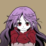  1girl closed_mouth commentary_request curly_hair dragon_quest dragon_quest_ii dress earrings hood jewelry kanbayashi_daidai long_hair princess princess_of_moonbrook purple_hair robe solo 