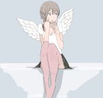  angel_wings hands short_hair skirt thigh-highs thighhighs uki uki_atsuya wings 