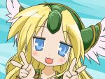  blonde_hair blue_eyes lucky_star parody riesz seiken_densetsu seiken_densetsu_3 syake valkyrie 