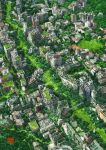  artist_name bridge cityscape day from_above green no_humans original outdoors overgrown ruins scenery tokyogenso watermark 