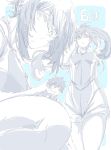  3girls absurdres aragaki_nagisa breasts glasses hanebado! highres ishikawa_nozomi izumi_riko long_hair looking_at_viewer medium_breasts mole mole_under_mouth multiple_girls ponytail short_hair sidelocks sketch uniform 