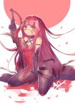  1girl bare_shoulders blood blood_on_face blood_splatter crimson_avenger_(elsword) elesis_(elsword) elsword holding holding_weapon long_hair redhead sitting sword utm weapon yellow_eyes 