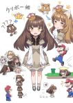  +++ 1boy 3girls ? anger_vein animal_ears bangs blonde_hair bloomers blunt_bangs blush bowsette breasts brown_hair cat_ears cat_goomba cnm directional_arrow dress dust_cloud eyebrows_visible_through_hair facial_hair fang_out fangs flying_sweatdrops goomba goomba_tower grass hand_on_another&#039;s_head highres horns jumping kemonomimi_mode long_hair looking_at_viewer luigi&#039;s_mansion mario super_mario_bros. mary_janes medium_breasts motion_lines multiple_girls multiple_views mustache new_super_mario_bros._u_deluxe nintendo nose_blush overalls paw_pose paw_print pipe princess_king_boo puffy_short_sleeves puffy_sleeves shoes short_sleeves source_request spoken_anger_vein super_crown super_mario_3d_world underwear v-shaped_eyebrows violet_eyes waving_arm white_hair 