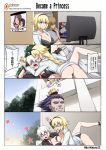  2boys 3girls angry artoria_pendragon_(all) artoria_pendragon_(lancer) ass bikini black_bikini black_choker black_gloves black_hair black_hairband black_jacket blonde_hair blue_eyes blue_jacket blush braid breast_press breasts building caster_(fate/zero) choker closed_eyes comic computer constricted_pupils cropped_jacket crown darkmaya dress eyebrows_visible_through_hair fate/grand_order fate_(series) front-tie_bikini front-tie_top gawain_(fate/grand_order) gilles_de_rais_(fate/grand_order) gloves hair_between_eyes hairband headpiece hood hood_down hooded_jacket jacket jeanne_d&#039;arc_(alter)_(fate) jeanne_d&#039;arc_(alter_swimsuit_berserker) jeanne_d&#039;arc_(fate) jeanne_d&#039;arc_(fate)_(all) jeanne_d&#039;arc_(swimsuit_archer) large_breasts long_braid long_hair looking_at_another multiple_boys multiple_girls o-ring o-ring_bikini o-ring_bottom o-ring_top open_clothes open_jacket open_mouth outdoors patreon_logo patreon_username scared shaded_face short_hair shrug_(clothing) silver_hair single_braid sitting sparkle struggling sweat sweatdrop swimsuit thighs translation_request twitter_username waist wavy_mouth white_dress white_hair yellow_eyes 