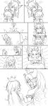  2girls artist_request bowsette comic highres looking_away looking_to_the_side super_mario_bros. monochrome multiple_girls new_super_mario_bros._u_deluxe nintendo princess_king_boo silent_comic super_crown 