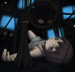  brown_hair hair_ornament hairclip iwakura_lain serial_experiments_lain yajirushi yajirushi_(chanoma) 