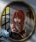  karin_koenig mirror red_hair redhead shadow_hearts shadow_hearts_ii tamaki_kazu 