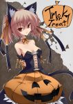  animal_ears cat_ears cat_tail pumpkin ribbon ribbons solo tail twintails 