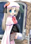  buttons cape fang hat little_busters! little_busters!! long_hair nal noumi_kudryavka school_uniform silver_hair smile thighhighs 