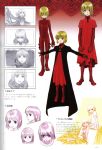  child cloak concept_art drag-on_dragoon drakengard dress elbow_gloves fujisaka_kimihiko gloves green_eyes male manah official_art red_eyes seere siblings smile twins 