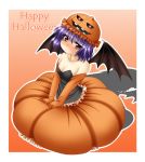  costume halloween hat kagura_chitose pumpkin remilia_scarlet touhou wings 