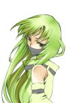  c.c. cc code_geass green_hair hochikisu long_hair mask very_long_hair 