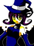  bad_id blair fang hat purple_hair smile soul_eater witch_hat yellow_eyes 