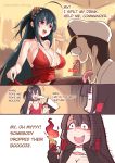  +++ 1boy 2girls :d admiral_(azur_lane) ahoge akagi_(azur_lane) alcohol azur_lane bangs bare_shoulders black_gloves black_hair black_kimono black_legwear blood blush breasts brown_eyes brown_hair brown_legwear champagne champagne_flute choker cleavage closed_mouth cocktail_dress collarbone comic cup dress drinking_glass english eyebrows_visible_through_hair eyeliner eyeshadow fang fire gloves hair_between_eyes hair_ornament hat highres holding holding_cup jacket japanese_clothes kimono large_breasts lighter long_hair long_sleeves makeup military military_hat military_uniform multiple_girls multiple_views naval_uniform nosebleed one_side_up open_mouth partly_fingerless_gloves peaked_cap phandit_thirathon red_choker red_dress red_eyes smile taihou_(azur_lane) thigh-highs tongue tongue_out twitter_username uniform very_long_hair wet wet_clothes white_hat white_jacket 