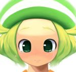 1girl bel_(pokemon) blonde_hair closed_mouth commentary_request creatures_(company) crying game_freak green_eyes green_hat hat medium_hair nintendo pokemon pokemon_(game) pokemon_bw solo tm_(hanamakisan) 