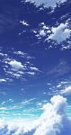  aoha_(twintail) blue_sky clouds cloudy_sky commentary day from_above highres nature no_humans original scenery sky 