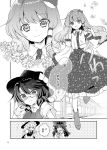  greyscale monochrome open_mouth page_number sample torii_sumi touhou translation_request 