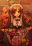  flower food fruit heterochromia long_hair miya_(foolish_order) rozen_maiden suiseiseki 