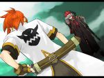  asch bad_id gloves luke_fon_fabre male multiple_boys nirok red_hair redhead surcoat sword tales_of_(series) tales_of_the_abyss weapon 