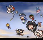  ^_^ alice_margatroid animal_ears black_hair blonde_hair broom broom_riding cat_ears cat_tail chen chibi closed_eyes drunk flat_gaze food fruit ghost gourd hairband hakurei_reimu hat hinanawi_tenshi hitodama holding_hands ibuki_suika inaba_tewi inubashiri_momiji izayoi_sakuya kirisame_marisa konpaku_youmu konpaku_youmu_(ghost) mamo o_o peach pink_hair red_eyes remilia_scarlet saigyouji_yuyuko shameimaru_aya shield sky sword sword_of_hisou tail tokin_hat touhou upside-down wavy_mouth weapon wolf_ears 