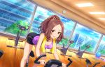  blush brown_eyes brown_hair dress idolmaster idolmaster_cinderella_girls sawada_marina short_hair smile 