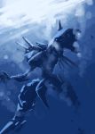  armored_core:_for_answer blue broken highres ishiyumi mecha no_humans sinking stasis underwater 