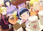  2boys 2girls :3 absurdres ahoge blonde_hair blue_eyes boruto:_naruto_next_generations bottle bowl byakugan chopsticks crying dinner family father_and_daughter father_and_son food hairband highres husband_and_wife hyuuga_hinata iced_tea jewelry lavender_eyes looking_at_viewer looking_back mother_and_daughter mother_and_son multiple_boys multiple_girls naruto_(series) noodles one_eye_closed purple_hair ramen ring shi_(user_ptm0299) short_hair sitting smile spiky_hair streaming_tears table tears uzumaki_boruto uzumaki_himawari uzumaki_naruto wavy_mouth wedding_ring whisker_markings whiskers 