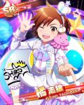  brown_eyes brown_hair character_name dress idolmaster idolmaster_side-m short_hair smile tachibana_shiro wink 