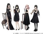  4girls :d alternate_costume anti-rain_(girls_frontline) bangs belt black_dress black_eyes black_footwear black_gloves black_hair black_legwear blonde_hair blue_eyes blush braid breasts brown_eyes brown_hair bullet clarinet closed_mouth collarbone dress duoyuanjun expressionless eyebrows_visible_through_hair eyepatch fingerless_gloves girls_frontline gloves green_hair hair_between_eyes hair_ornament hand_up heterochromia high_heels highres holding holding_instrument instrument jewelry long_hair looking_at_viewer low_twintails m16a1_(girls_frontline) m4a1_(girls_frontline) medium_breasts mole mole_under_eye multicolored_hair multiple_girls necklace official_art one_eye_closed open_mouth open_toe_shoes pantyhose pink_hair red_eyes ro635_(girls_frontline) scar scar_across_eye side_slit sidelocks simple_background small_breasts smile st_ar-15_(girls_frontline) strapless strapless_dress streaked_hair trumpet turquoise_(stone) twintails violin wavy_mouth white_background white_hair yellow_eyes 