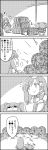  /\/\/\ 4koma =3 bucket clenched_hands comic commentary_request detached_sleeves greyscale hair_between_eyes hair_bobbles hair_ornament hair_tubes highres in_bucket in_container kisume kochiya_sanae long_hair looking_at_another monochrome nontraditional_miko rice shaded_face short_hair sidelocks skirt smile snake_hair_ornament sparkle tani_takeshi touhou translation_request twintails wide_sleeves yukkuri_shiteitte_ne 