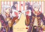  2boys 2girls blue_eyes blue_hair brother_and_sister cape closed_eyes female_my_unit_(fire_emblem:_kakusei) fire_emblem fire_emblem:_kakusei fire_emblem:_mystery_of_the_emblem fire_emblem_heroes great_grandfather_and_great_granddaughter green_eyes heart highres intelligent_systems kiriya_(552260) long_hair looking_at_viewer love lucina male_my_unit_(fire_emblem:_kakusei) mamkute marth multiple_boys multiple_girls my_unit_(fire_emblem:_kakusei) nintendo reflet robe short_hair super_smash_bros. super_smash_bros._ultimate tiara twintails white_hair yellow_eyes 